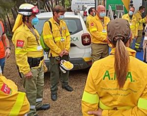 Controlado el incendio forestal de Macael tras tres horas