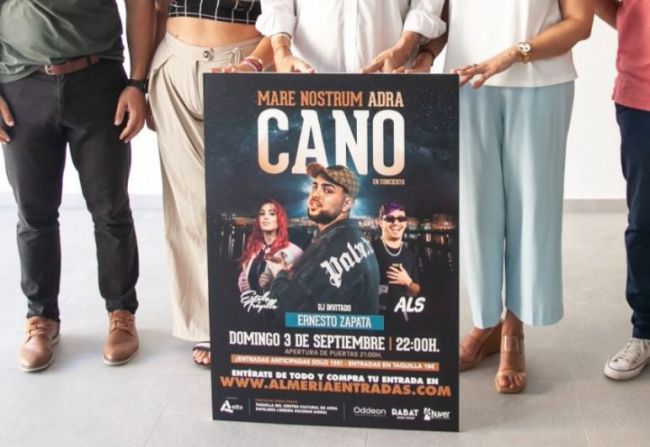 Posponen por climatología adversa el concierto de Cano en Adra