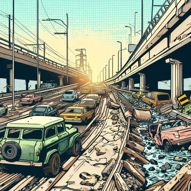 ¿Cuánto puede estropearse una carretera en seis años?