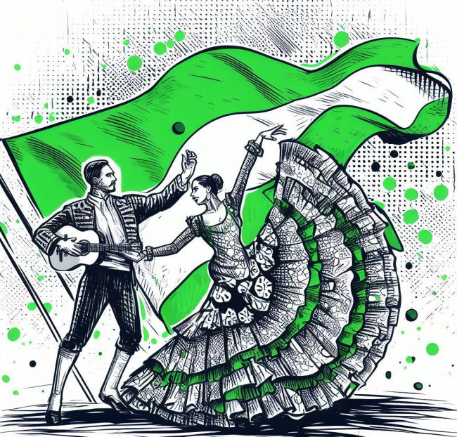 Ayuso se pone flamenca