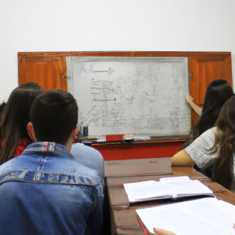 imagen realista de escolares en clase