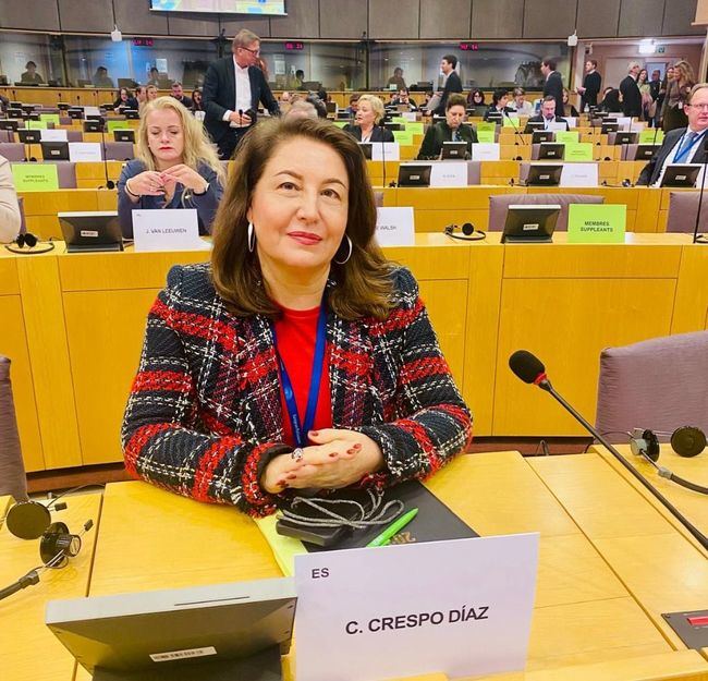 Crespo aboga por una política hídrica europea en el Parlamento