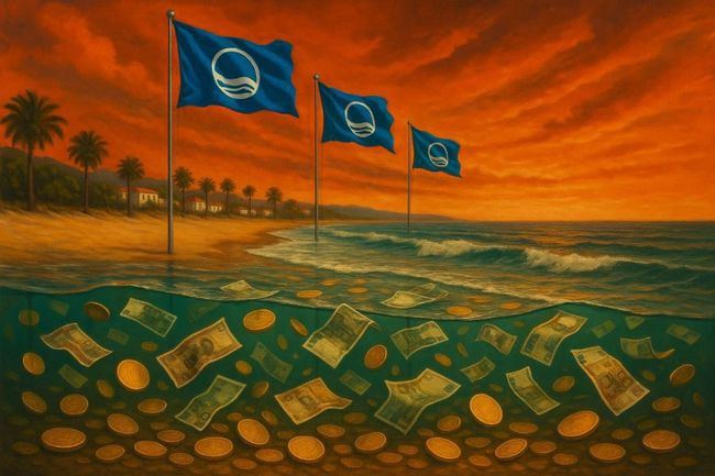 Negocio por bandera (azul)
