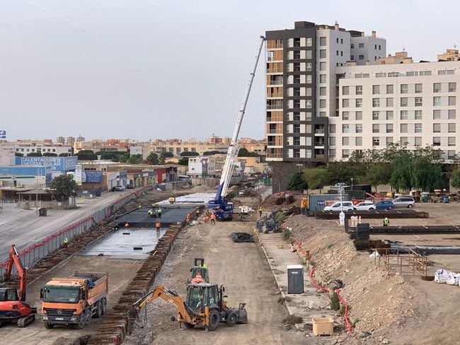 La segunda de las 6 fases del soterramiento no acabará hasta julio de 2026