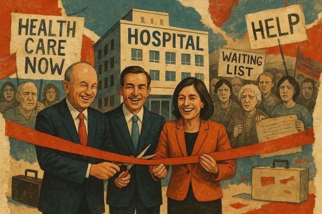 Inauguración de un hospital fantasma