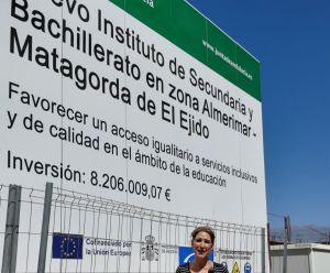 Julia Ibáñez celebra el nuevo IES Almerimar tras años de olvido socialista