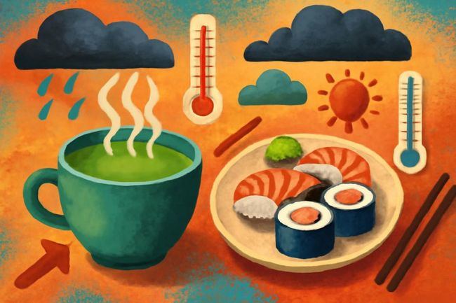 El té matcha y el wasabi