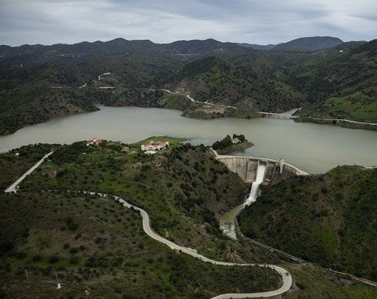 Cuerpo hallado en un saco en un pantano de Málaga
