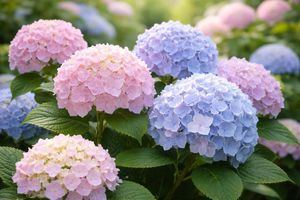 El invierno desplaza la campaña de la hortensia en los invernaderos de Almería