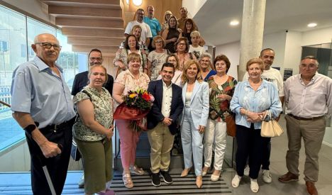 Milagros Fuentes, afectada con epilepsia, expone sus obras tejidas en punto de cruz en el Espacio Alma