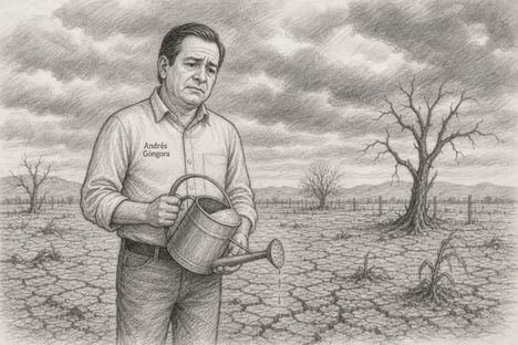 El foco en el agua