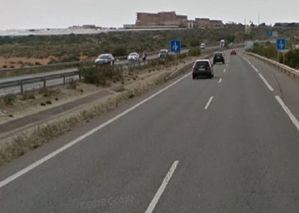 Dos heridos en un accidente múltiple en la A-7 a su paso por Roquetas de Mar
