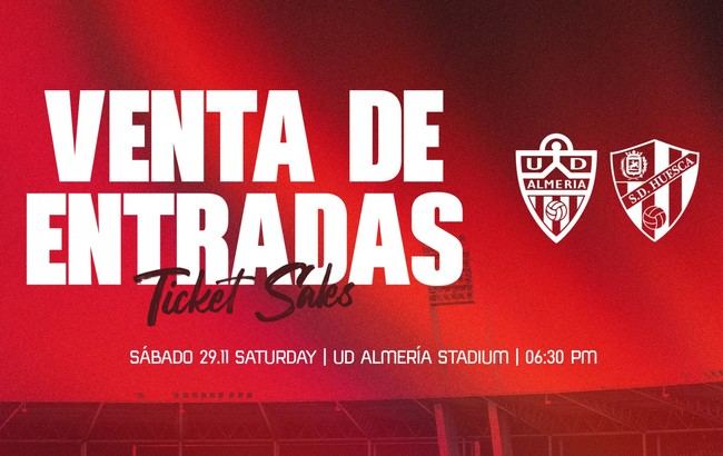Entradas a la venta para el Almería-Huesca