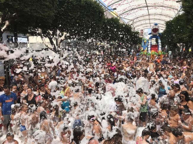 El día más fresquito de #AlmeríaenFeria es el de la fiesta de la espuma