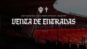 Entradas ya a la venta para Almería-Celta Fortuna