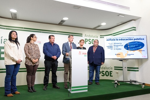 El PSOE denuncia el 'parón' en infraestructuras educativas y oculta lo que hay en presupuestos