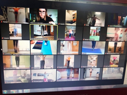 Gimnasia virtual contra el confinamiento de la EDM Club Costarítmica