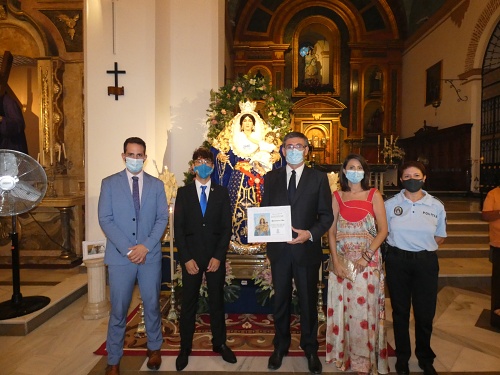 primera misa por la Virgen de los Ángeles en la iglesia de la Inmaculada de Adra