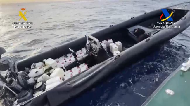 Intervenidas seis embarcaciones dedicadas al narcotráfico en el mar de Alborán