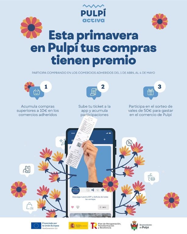 Pulpí lanza la campaña 'Tus compras tienen premio' para dinamizar el comercio local esta primavera