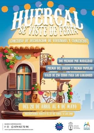 Huércal de Almería lanza concurso de decoración para la Feria del 1 al 4 de mayo