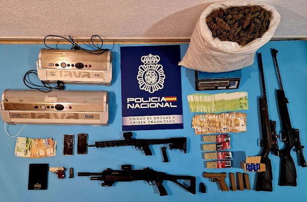Desmantelan red familiar de cultivo de marihuana en Almería; padre e hijo detenidos