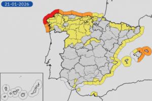 Almería activa la alerta amarilla por un temporal de viento y oleaje