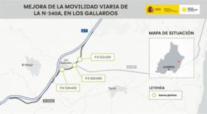 Reforzada la seguridad vial en Los Gallardos con tres millones y medio de euros