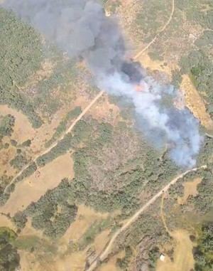 Incendio en Gargüera (Cáceres) estabilizado tras activar nivel 1 de alerta