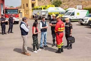 Moreno y Robles destacan la coordinación en el incendio de Los Gallardos