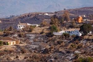 Sánchez y Moreno visitan el incendio de Los Gallardos este lunes