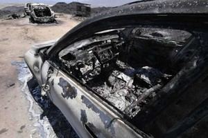 Entregan cuerpos de cinco víctimas del incendio en Los Gallardos a sus familias