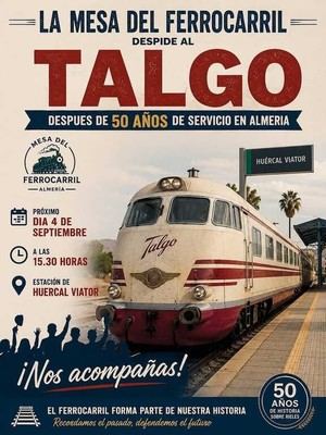 Adiós al Talgo: La Mesa del Tren se reúne en Huércal de Almería