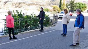 Manuel Cortés visita La Alquería tras las obras de embellecimiento
