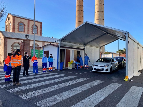 Comienza la vacunación masiva en Adra con los mayores de 80 años