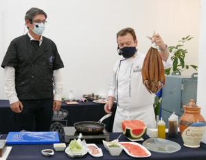 Hortalizas y pescado fresco de Adra en el showcooking de Tony García y Antonio Carmona