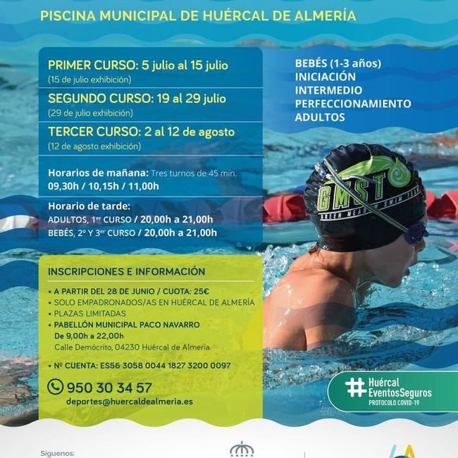 Huercal de Almería recupera sus cursos de natación