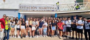 Alumnos del IES Sabinar de Roquetas de Mar visitan el Puerto de Almería