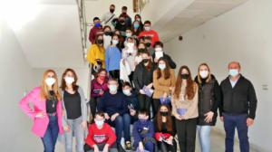 Manuel Cortés recibe a un grupo de alumnos del IES Gaviota