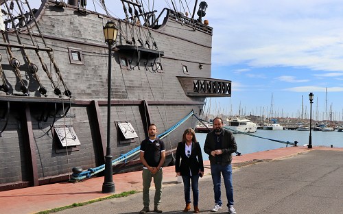 El Galeón Andalucía atraca hasta el domingo en el Puerto Deportivo de Almerimar