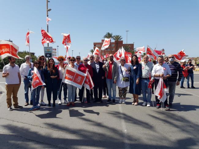 El PSOE de Almería politiza electoralmente el 1 de Mayo