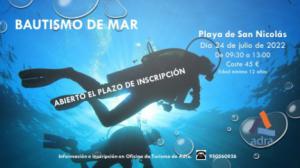 El Ayuntamiento de Adra proporciona la actividad ‘Bautismo de Buceo’