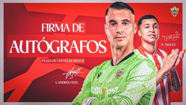 Autógrafos con los jugadores en la Plaza de las Velas