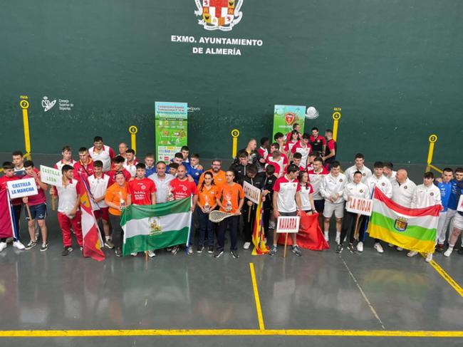 El Frontón Andarax de Almería acoge el Campeonato de España Federaciones de Pelota