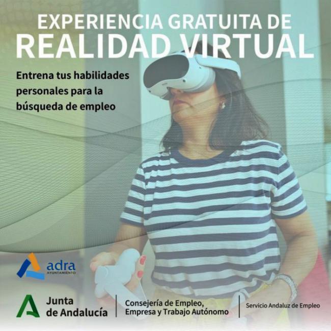 Realidad virtual en Adra para competencias personales en la búsqueda de empleo