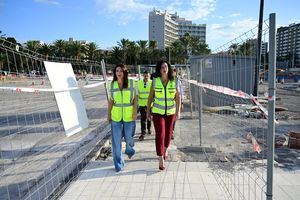 La alcaldesa destaca el “avance y coordinación” de la urbanización del Puerto-Ciudad