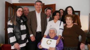 La abderitana Carmen Márquez cumple 102 años