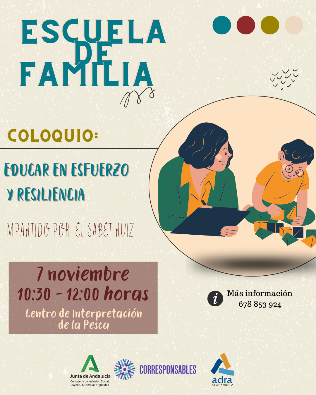 Charla sobre resiliencia en Adra este jueves