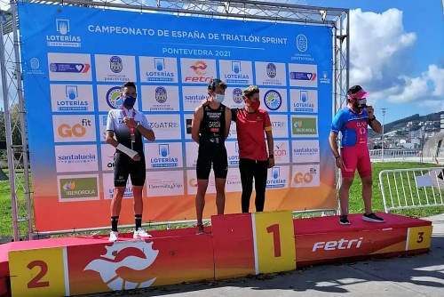 Purchena celebra el triunfo de García Rubio en el campeonato de España de Paratriatlón