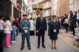 Cristo y Virgen procesionan en Adra